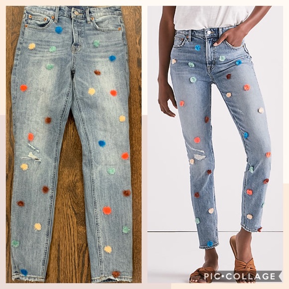 lucky brand pom pom jeans
